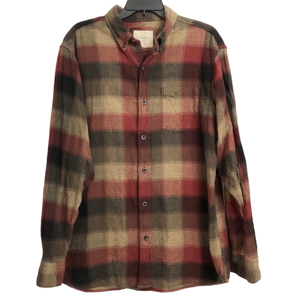 Bob Timberlake 100% cotton Button down flannel Shirt Men’s Size Large